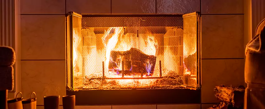 Mendota Hearth Landscape Fireplace Installation in Golden Gate, Florida
