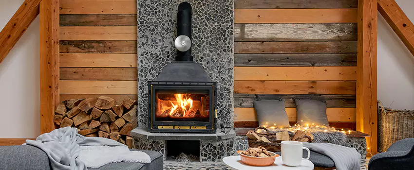 Thelin Hearth Products Direct Vent Gas Stove Fireplace Inspection in Golden Gate, Florida